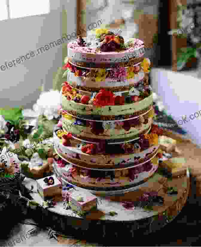 A Wedding Cheesecake With A Multi Tiered Design And A Creamy Filling Adorned With Fresh Flowers Cheesecake: 60 Original And Classic Recipes For Awesome Desserts