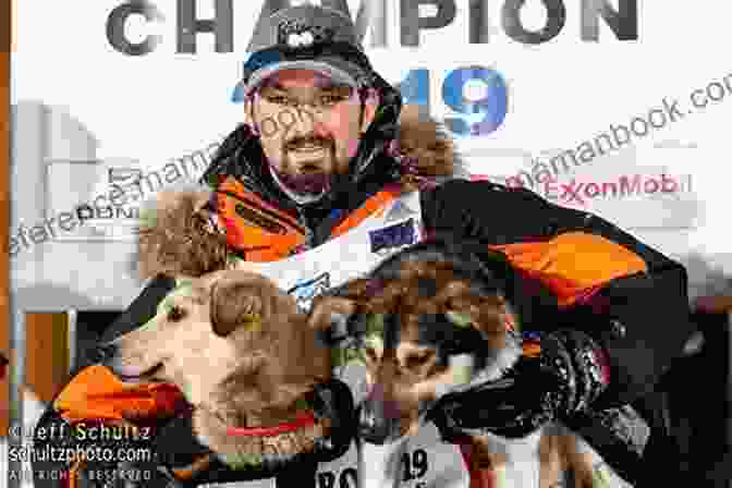Dan Lefebvre, The 2019 Iditarod Winner, Standing Next To His Sled Dog Team. The Perfect Race Dan LeFebvre