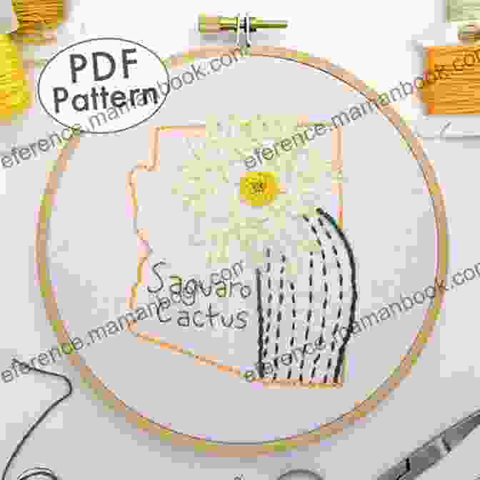 Saguaro Cactus Embroidery Pattern Botanical Line Drawing: 200 Step By Step Flowers Leaves Cacti Succulents And Other Items Found In Nature