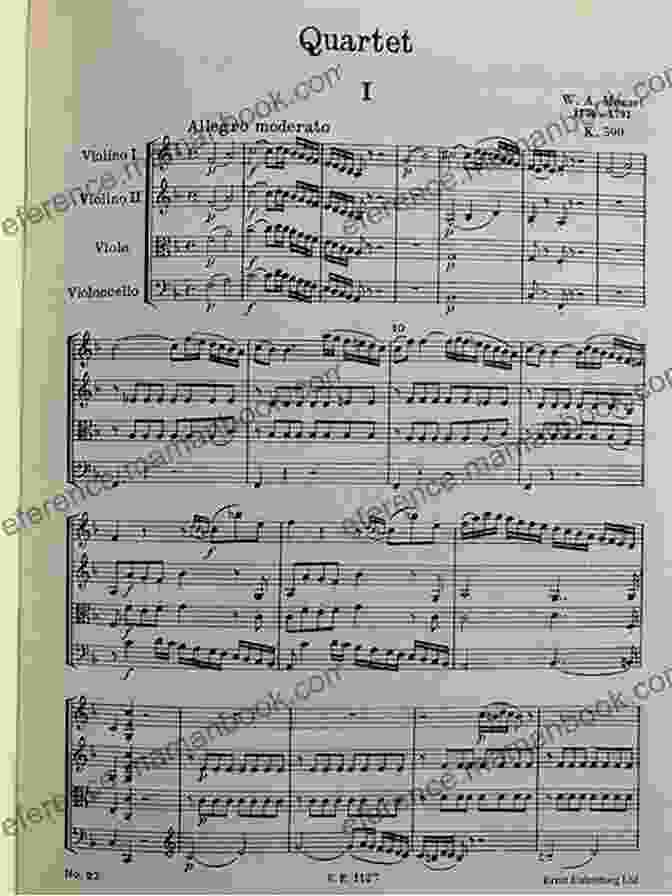 Score Of For Violins Viola And Violoncello Op 10 By Eulenburg 3 Nocturnes: For 2 Violins Viola And Violoncello Op 10 (Eulenburg Studienpartituren)